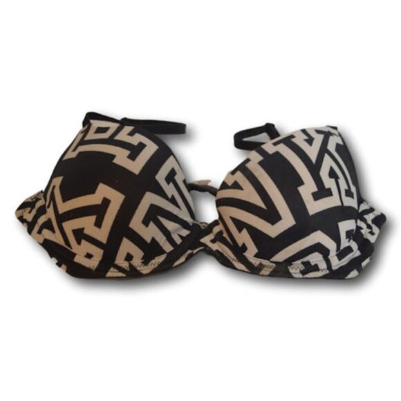 Pink Victoria Secret Bra Black & White Logo Size: 32B - Picture 1 of 2